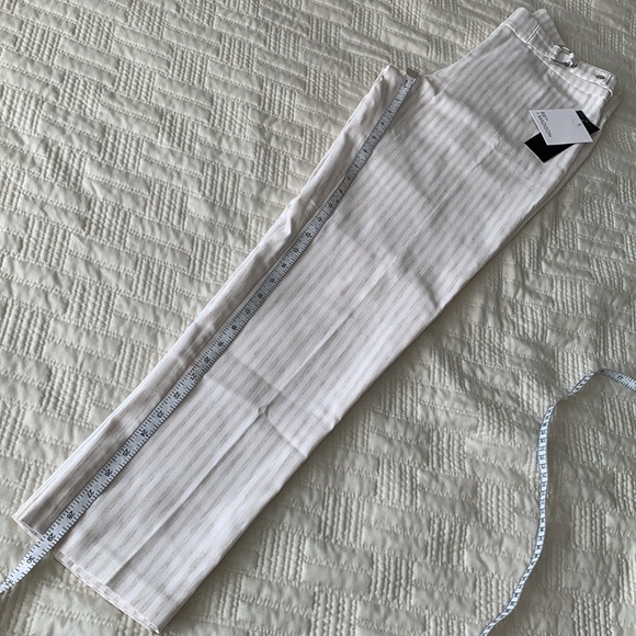 89th + Madison Millennium Pant Stripped Tapered Cropped Dress Pant - Picture 8 of 13